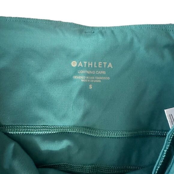 Athleta salutation cropped teal leggings size small - Picture 3 of 7